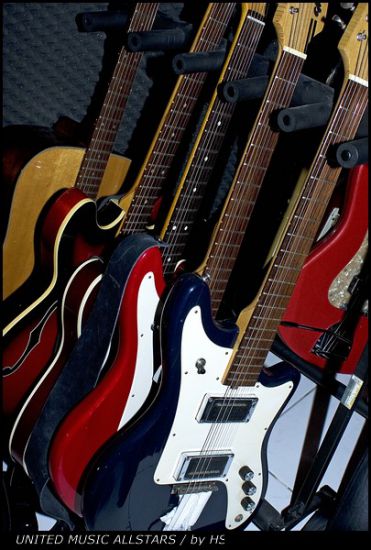 A part of Arndts guitar collection.